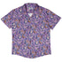 Cosmic Yarn Cats Lilac Button Up Shirt Hawaiian Front