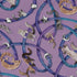 Cosmic Yarn Cats Lilac Long Sleeve Button Up Shirt pocket