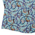 Cosmic Yarn Cats Teal Curvy Button Up Shirt womens corner