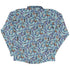 Cosmic Yarn Cats Teal Long Sleeve Button Up Shirt back