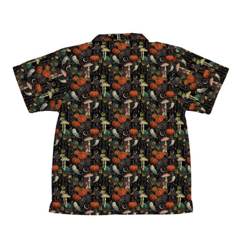 Cottagecore Halloween Mushroom Youth Hawaiian Shirt Geek Nerd halloween q4