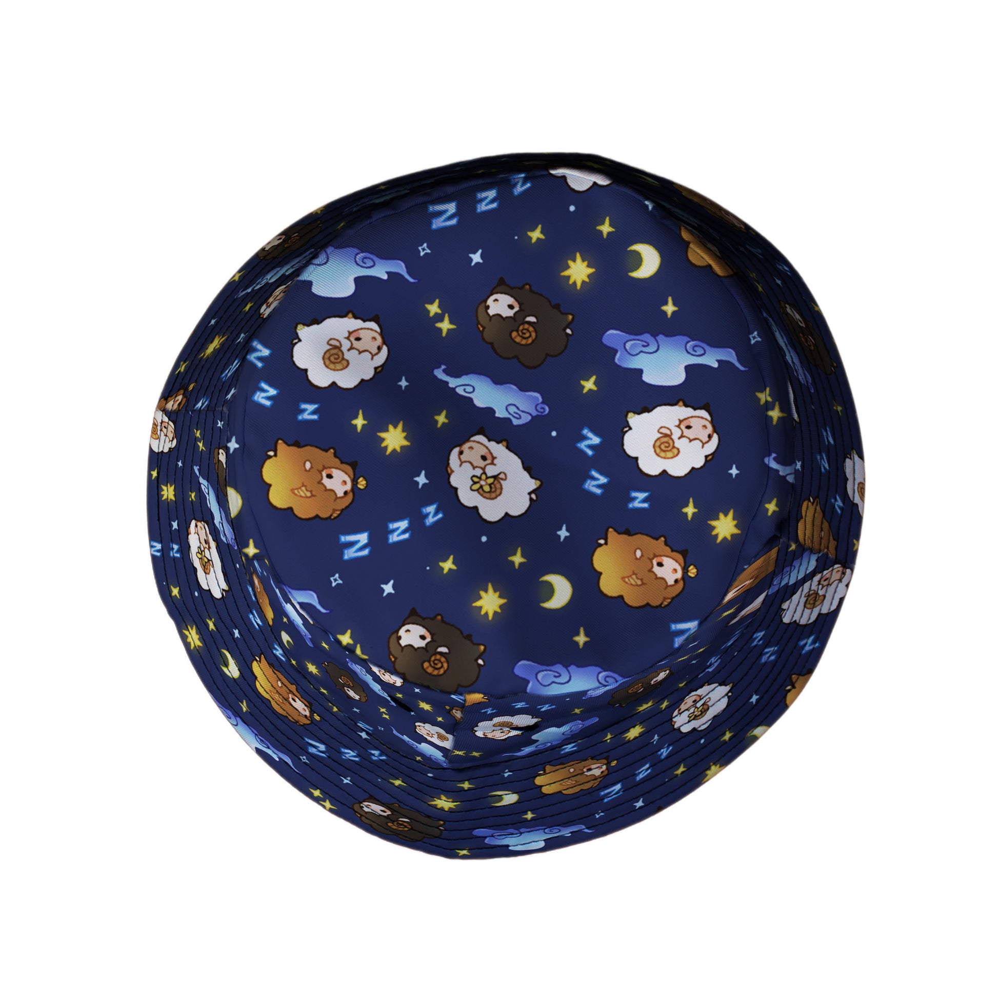 Counting Sheep Bucket Hat Top View