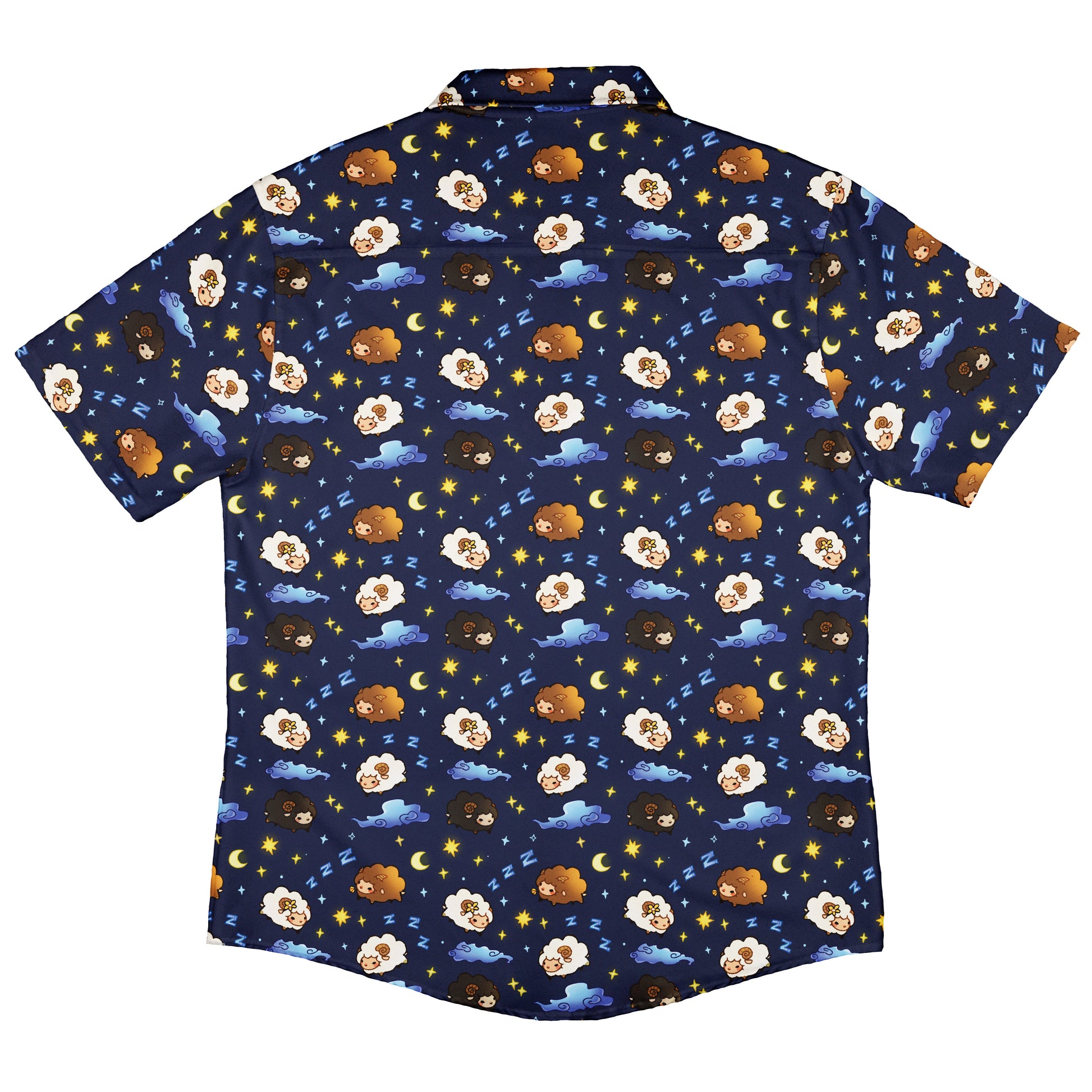 Counting Sheep Button Up Shirt Back