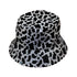 Cow Cat Bucket Hat Gray Stitching