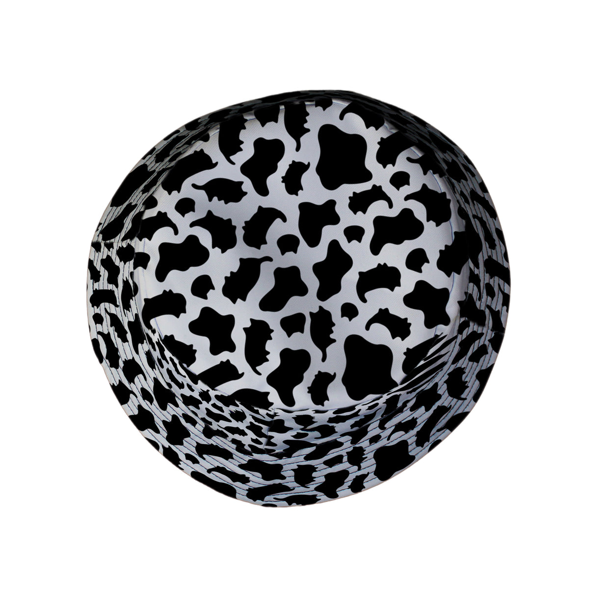 Cow Cat Bucket Hat Top View