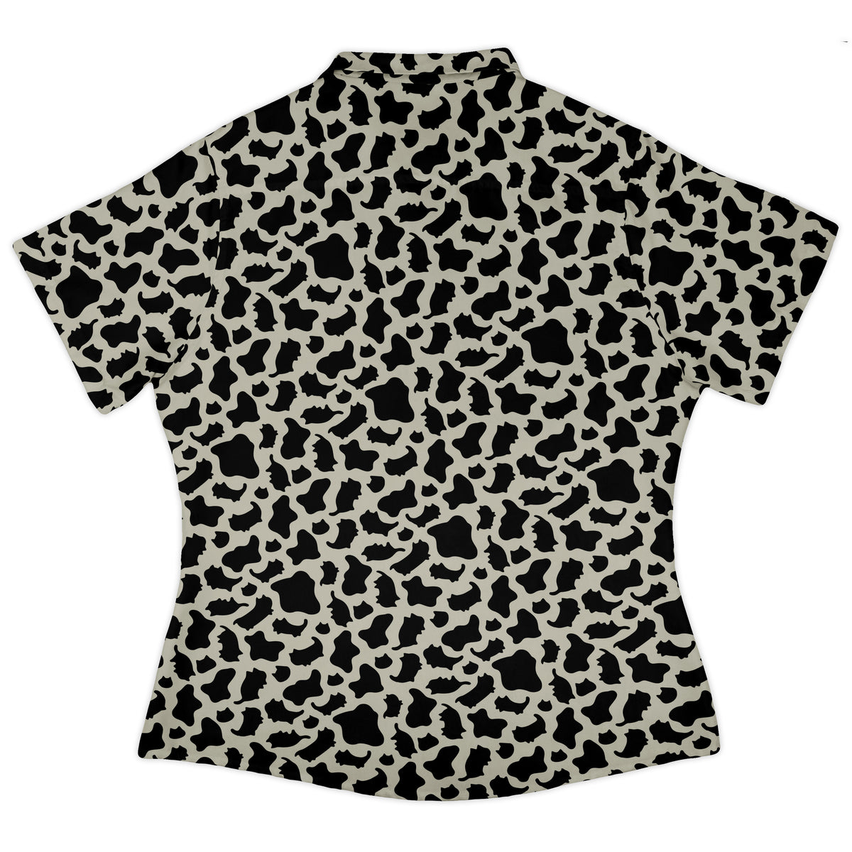 Cow Cat Curvy Button Up Shirt womens back