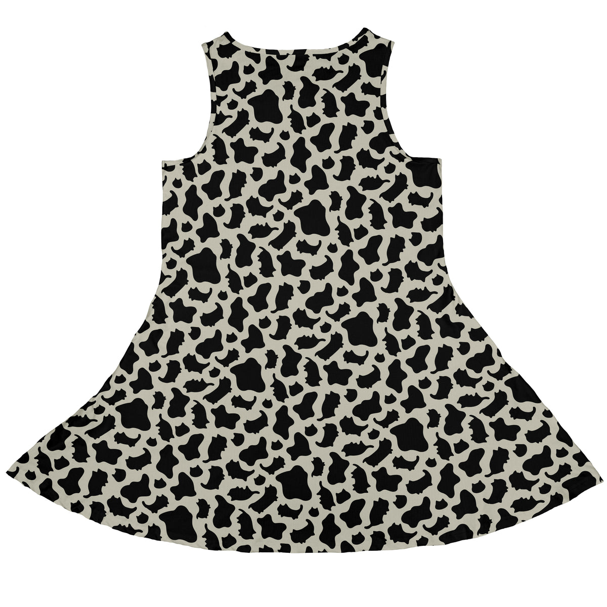 Cow Cat Sleeveless Dress back