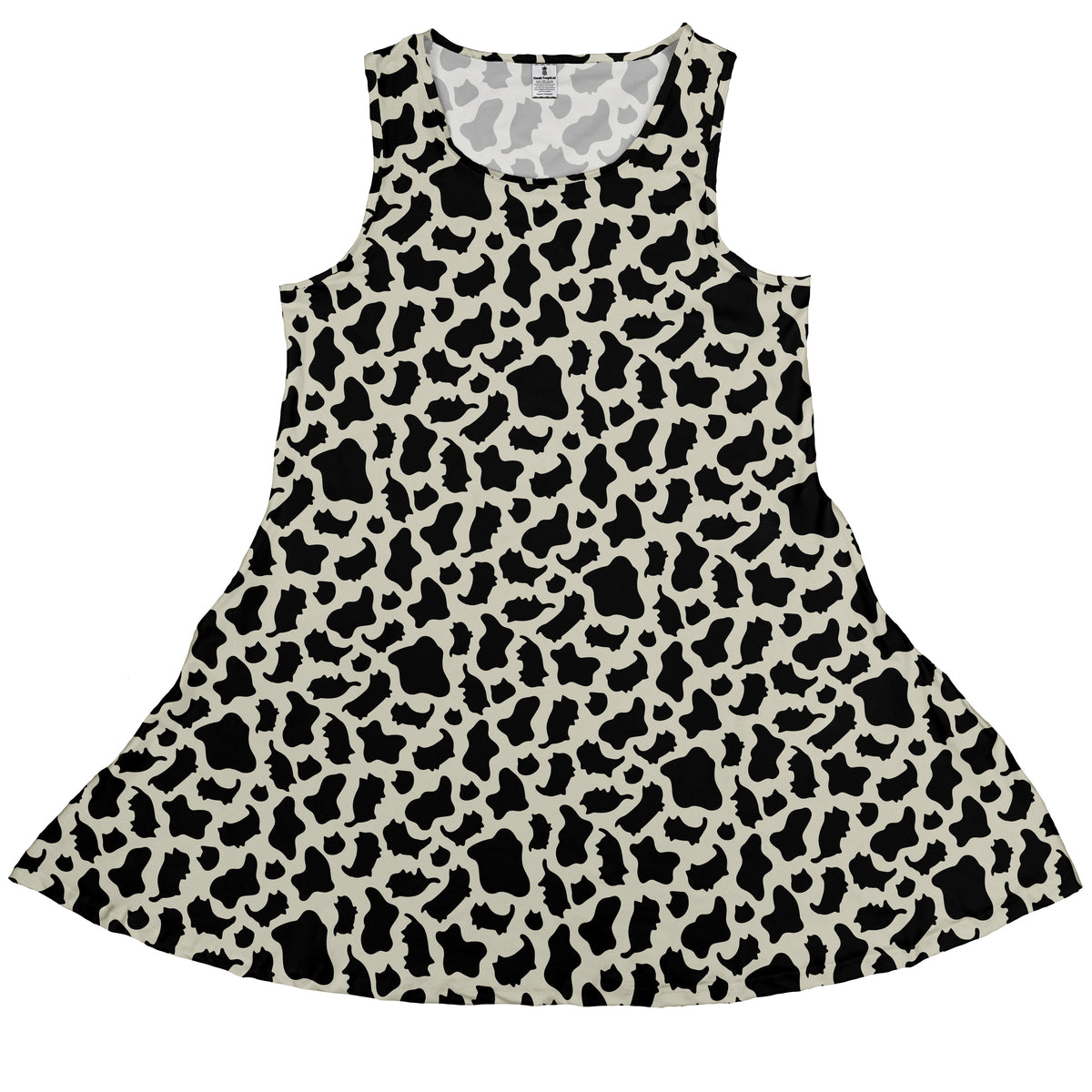 Cow Cat Sleeveless Dress front