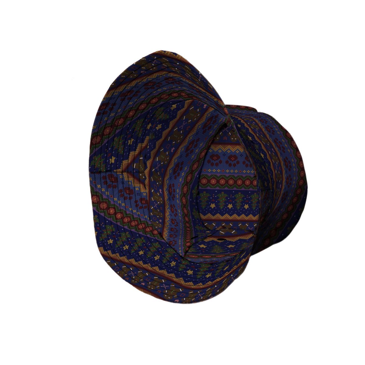 Cozy Holiday Sweater Bucket Hat Side View