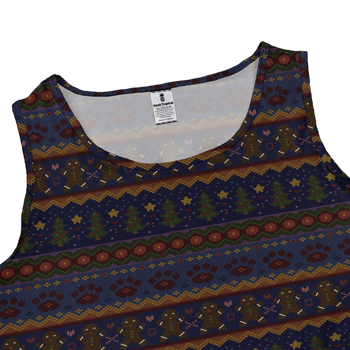 Cozy Holiday Sweater Sleeveless Dress close front