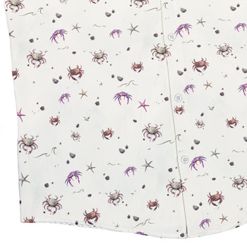 Crab Spread Button Up Shirt Geek Nerd adult sizing Design by Vlad Mel Marine biology