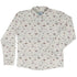 Crab Spread Long Sleeve Button Up Shirt Geek Nerd adult sizing Design by Vlad Mel FLOW DESC WRITING