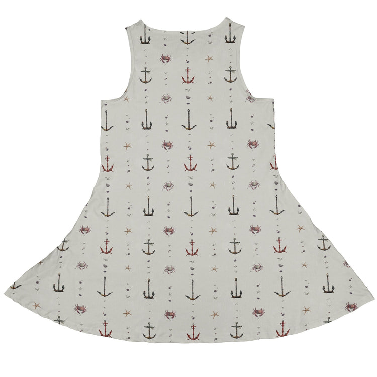 Crabby Anchors Dress Geek Nerd Design by Vlad Mel lx - C Marine biology