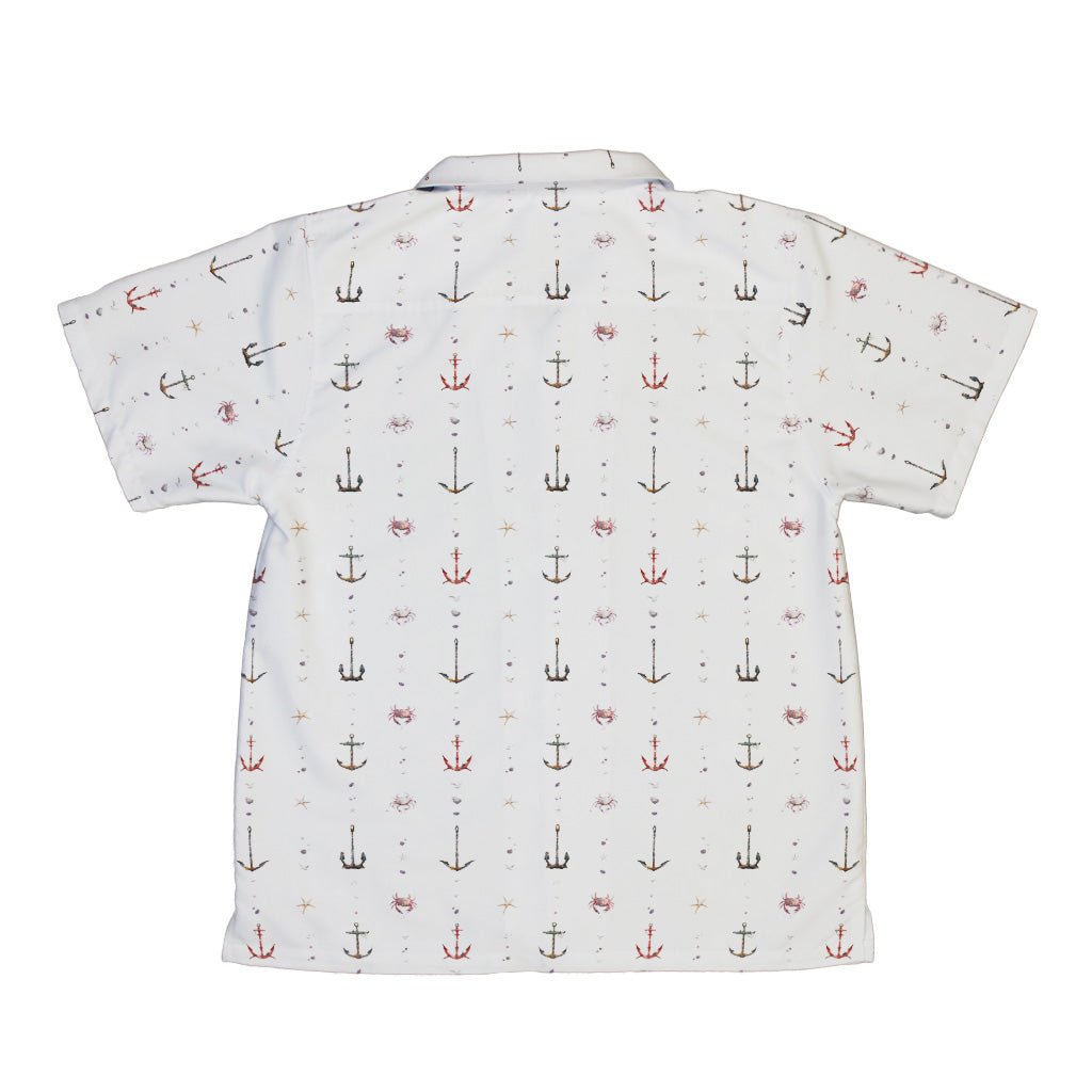Crabby Anchors Youth Hawaiian Shirt Geek Nerd Design by Vlad Mel Marine biology q4