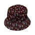 Crimson Faerie Bucket Hat Gray Stitching