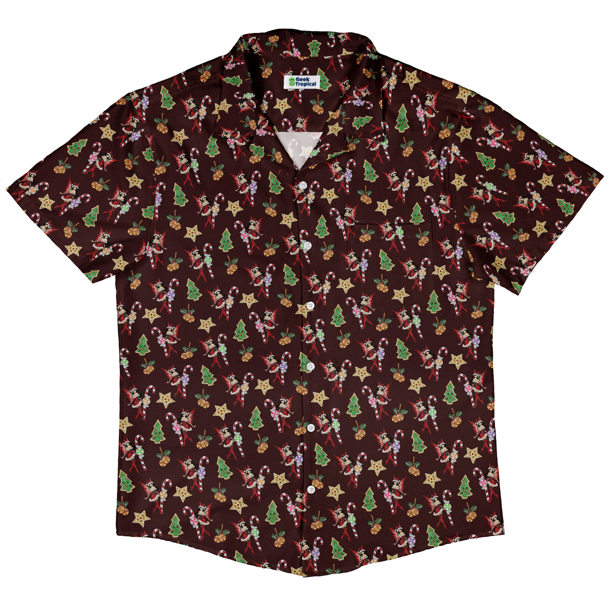 Crimson Faerie Button Up Shirt Hawaiian Front