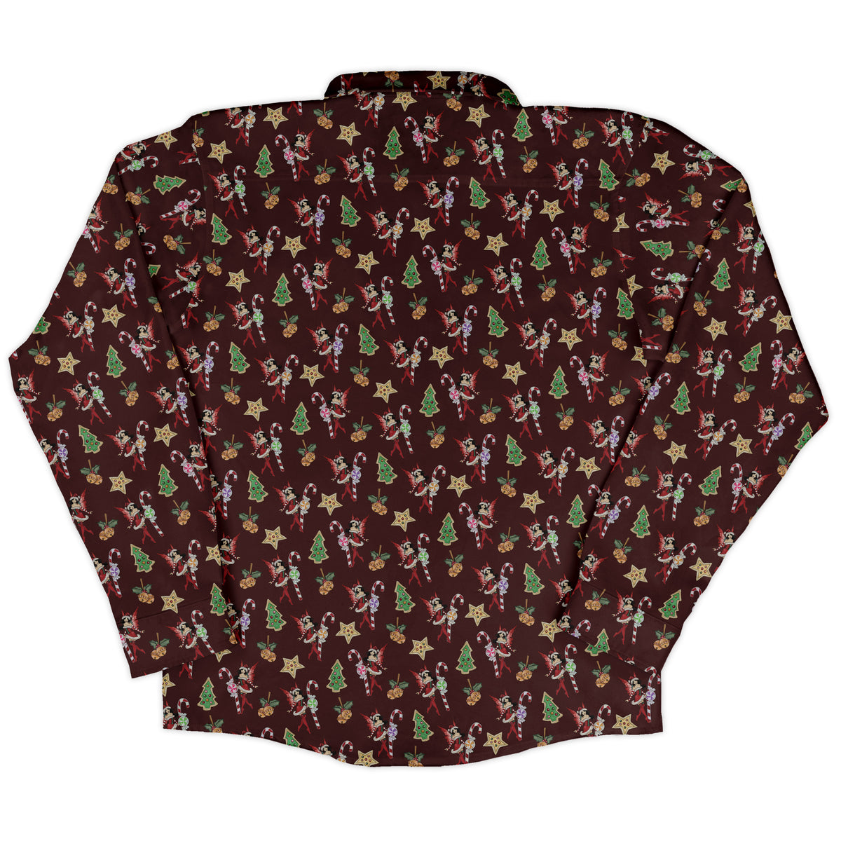 Crimson Faerie Long Sleeve Button Up Shirt back