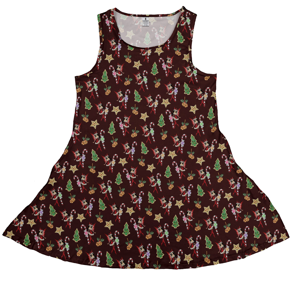Crimson Faerie Sleeveless Dress front