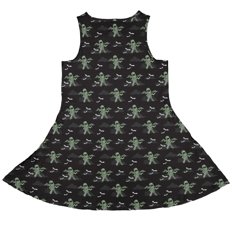 Cthlhu fog Dress Geek Nerd Fantasy Prints halloween lx - C