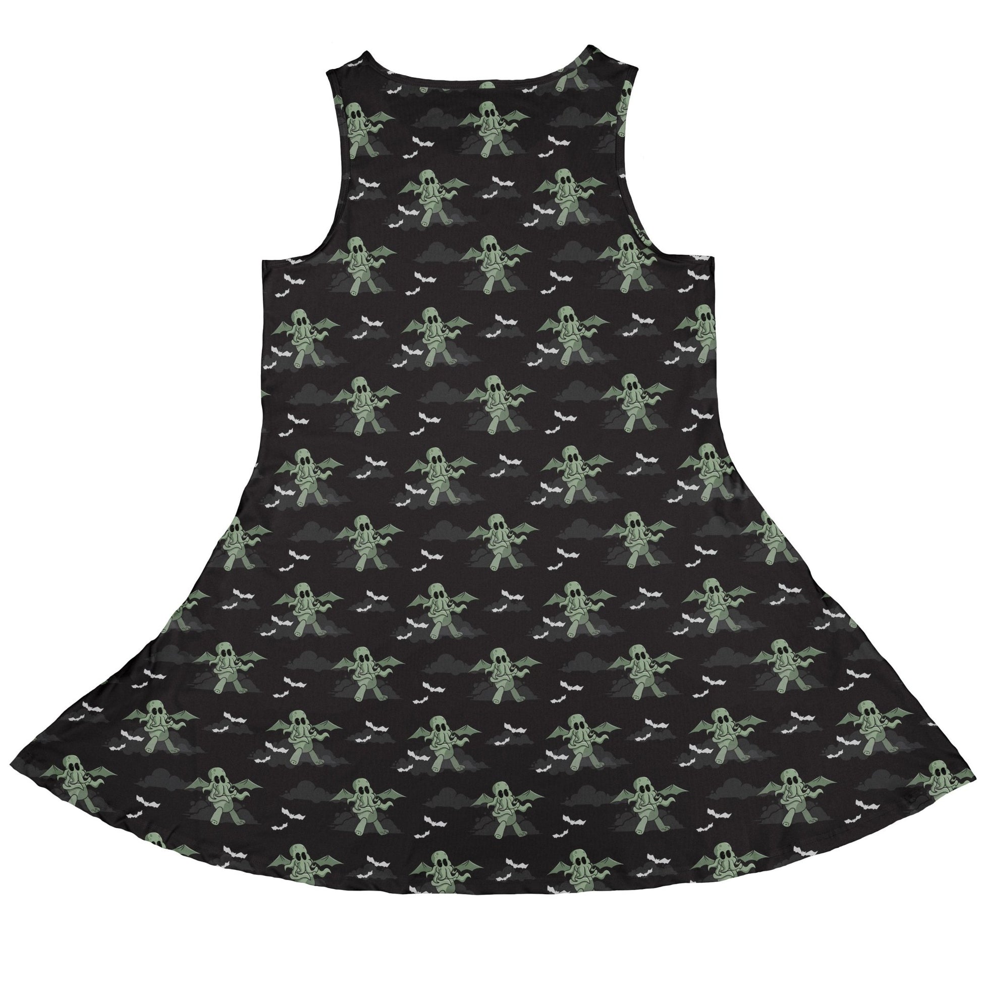 Cthlhu fog Dress Geek Nerd Fantasy Prints halloween lx - C