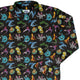 Cute Baby Dragons Long Sleeve Button Up Shirt Geek Nerd adult sizing Animal Patterns Designs by Nathan