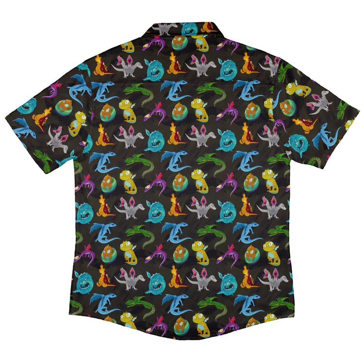 Cute Baby Dragons Button Up Shirt - adult sizing - Animal Patterns - Designs by Nathan