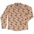 Cute Mushroom Fungi and Slime Long Sleeve Button Up Shirt Geek Nerd adult sizing Botany Print FLOW DESC WRITING