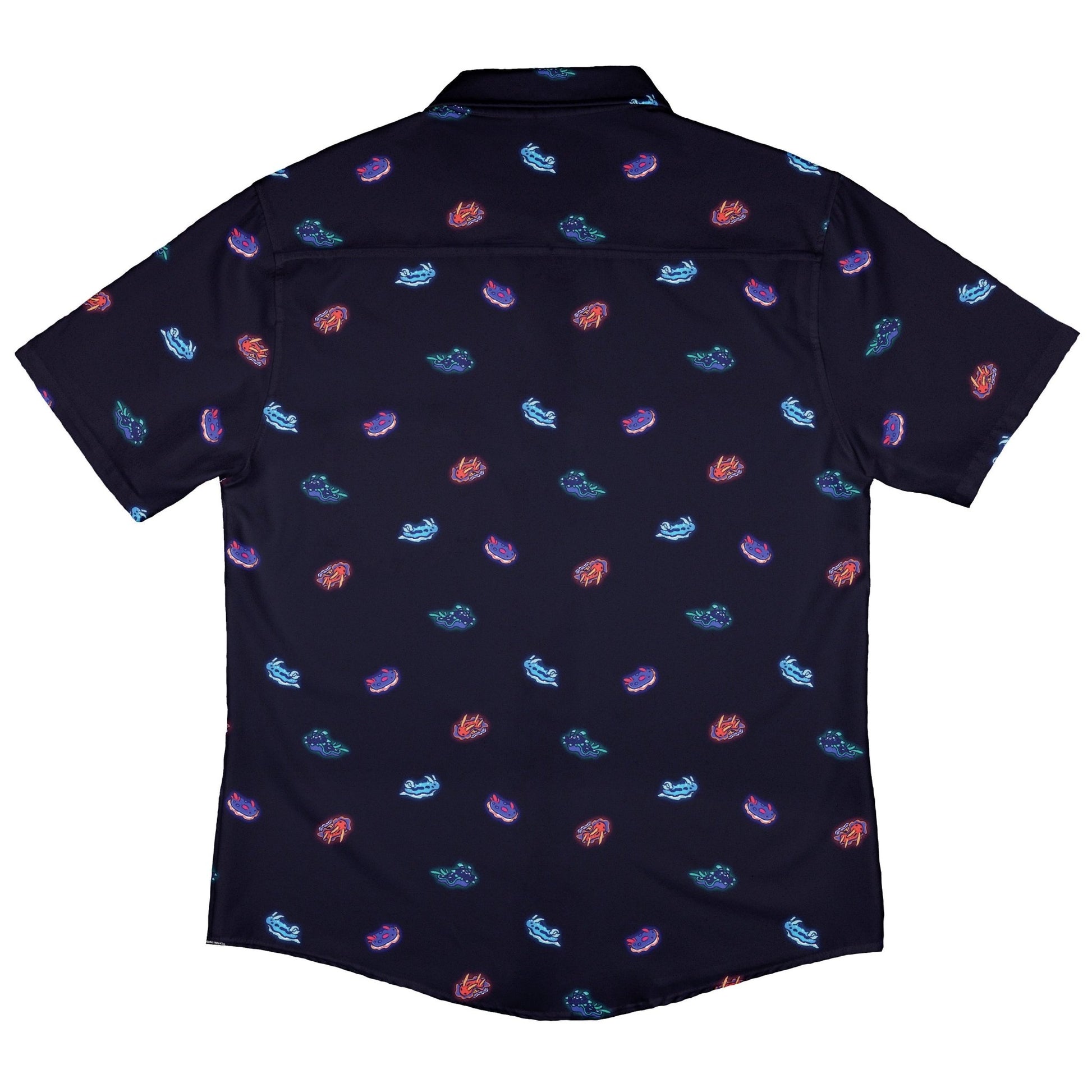 Cute Sea Slugs Button Up Shirt Geek Nerd adult sizing anime Design by Ardi Tong