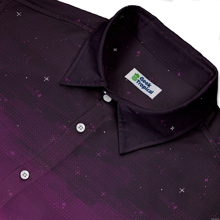 cyberpunk dress shirt Black Men's Cyberpunk Shirt