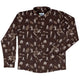 DND Barbarian Class Hawaiian Long Sleeve Button Up Shirt Geek Nerd adult sizing Designs by Nathan dnd & rpg print