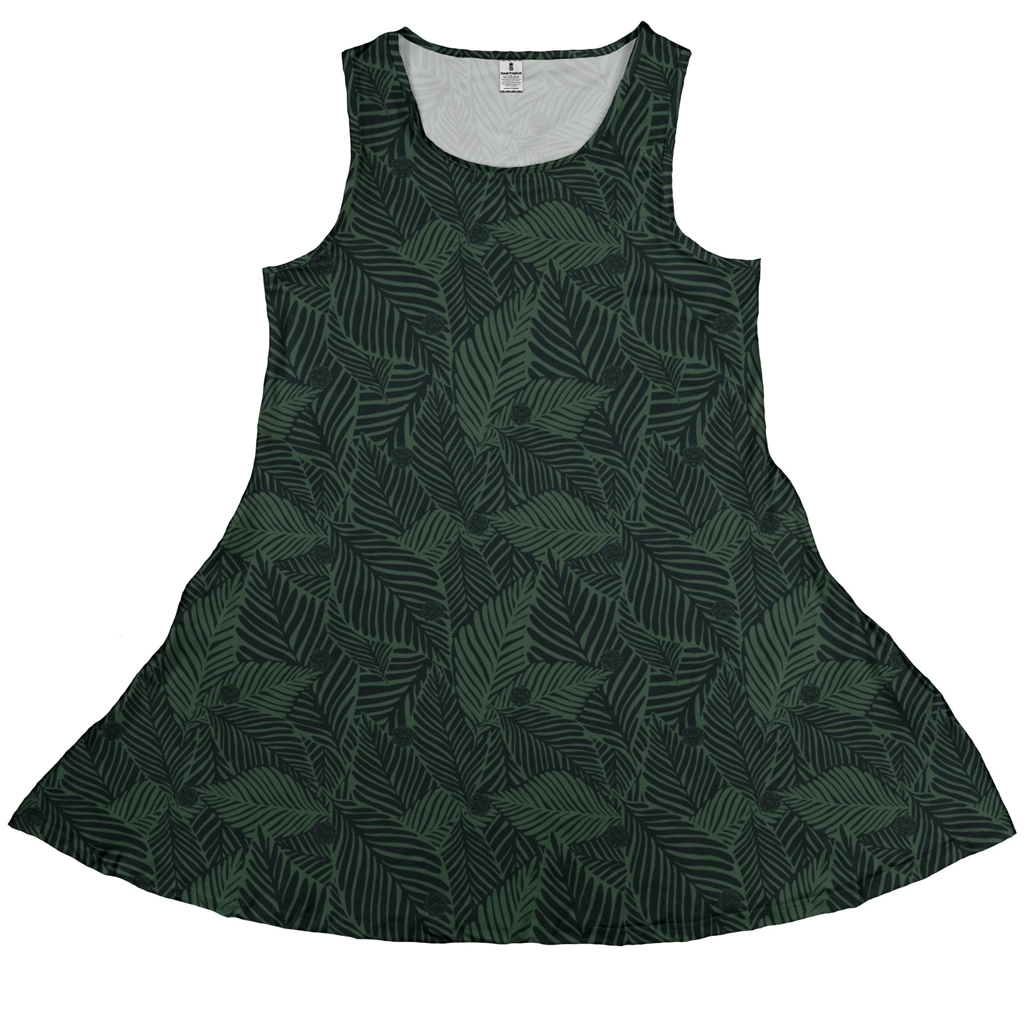 Clearance Ready - to - Ship Tropical Dnd Dice Dress Geek Nerd Clearance Design by Dunking Toast dnd & rpg print