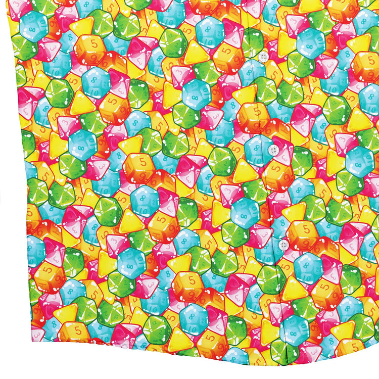Nerdy DND Gummies Button Up Shirt