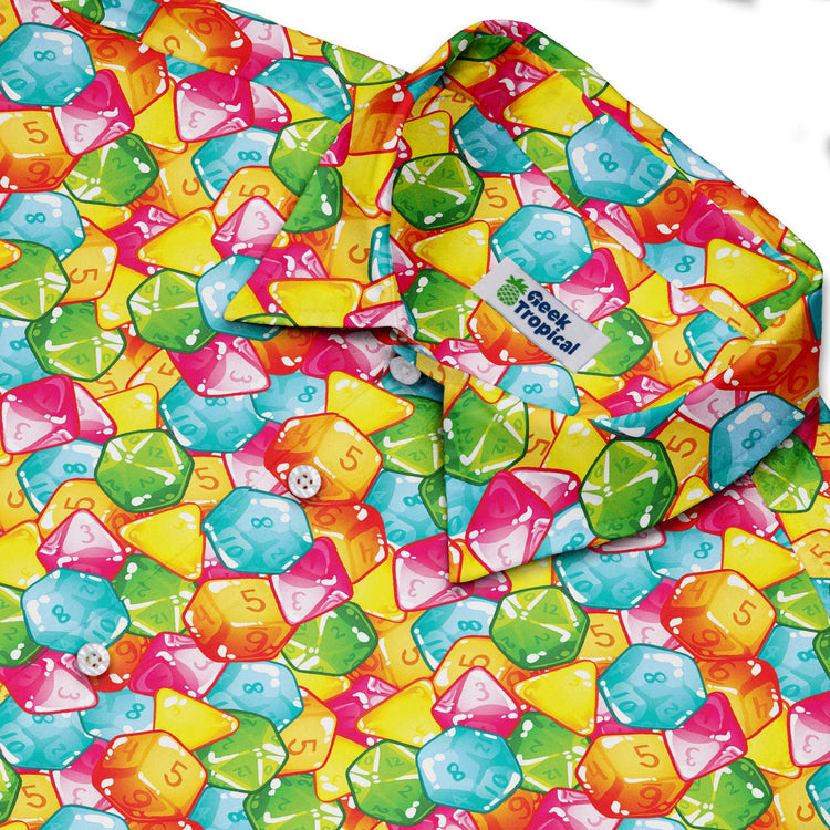 Nerdy DND Gummies Button Up Shirt