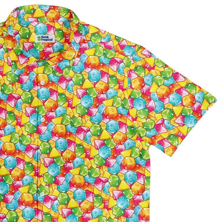 Nerdy DND Gummies Button Up Shirt