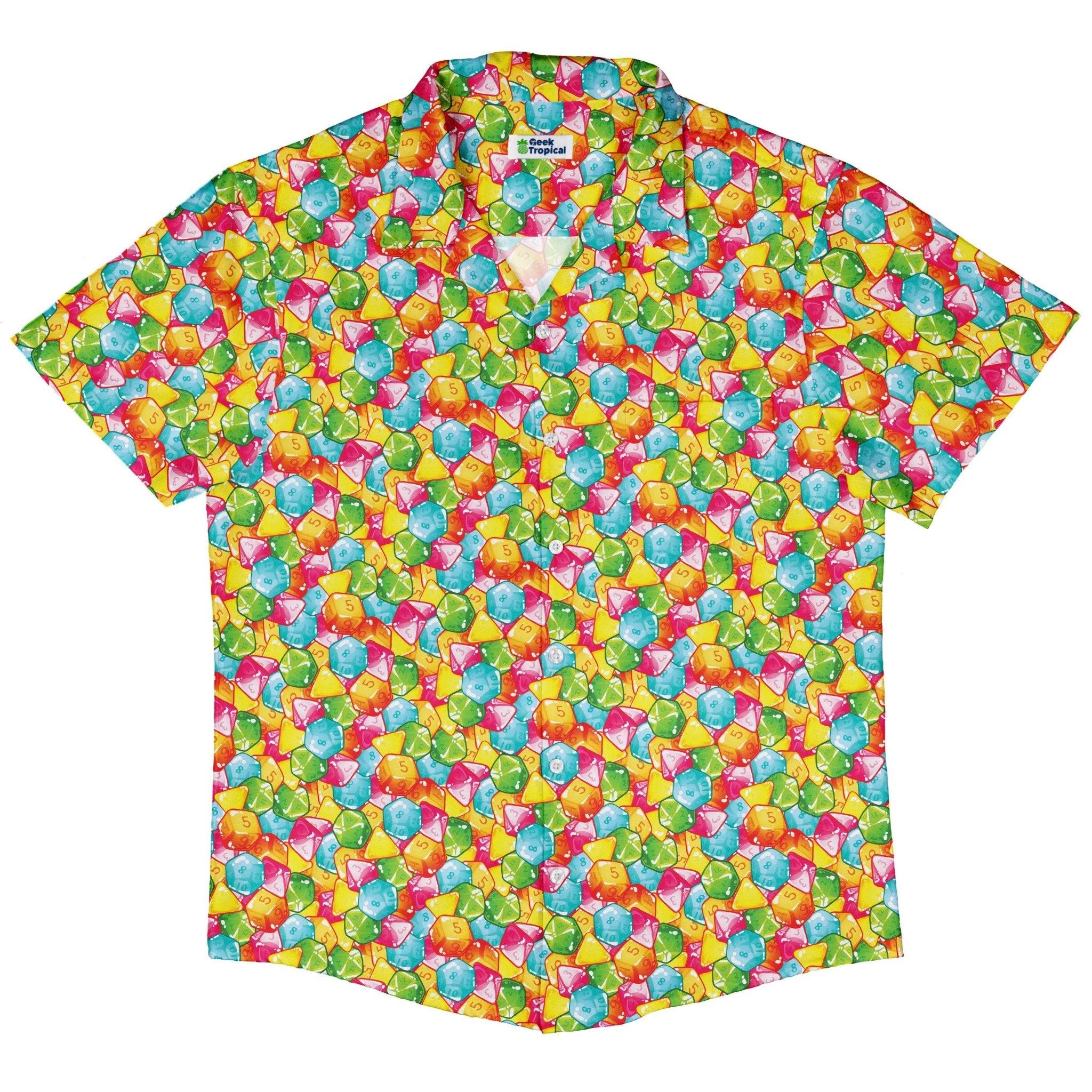 Nerdy DND Gummies Button Up Shirt