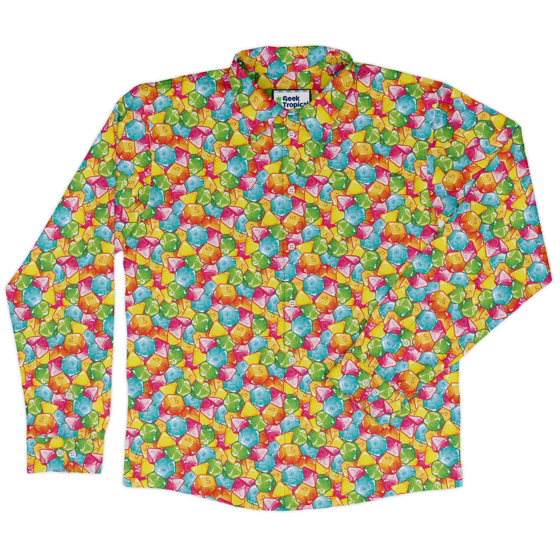 DND Gummies Long Sleeve Button Up Shirt 5