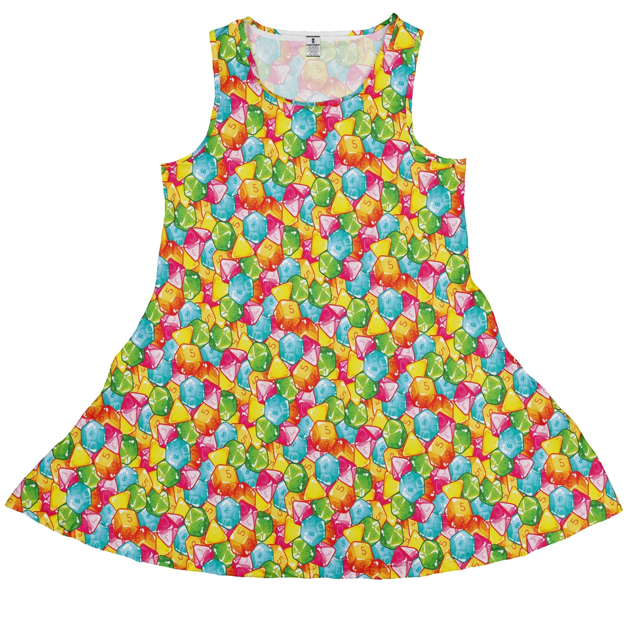 Nerdy DND Gummies Sleeveless Dress