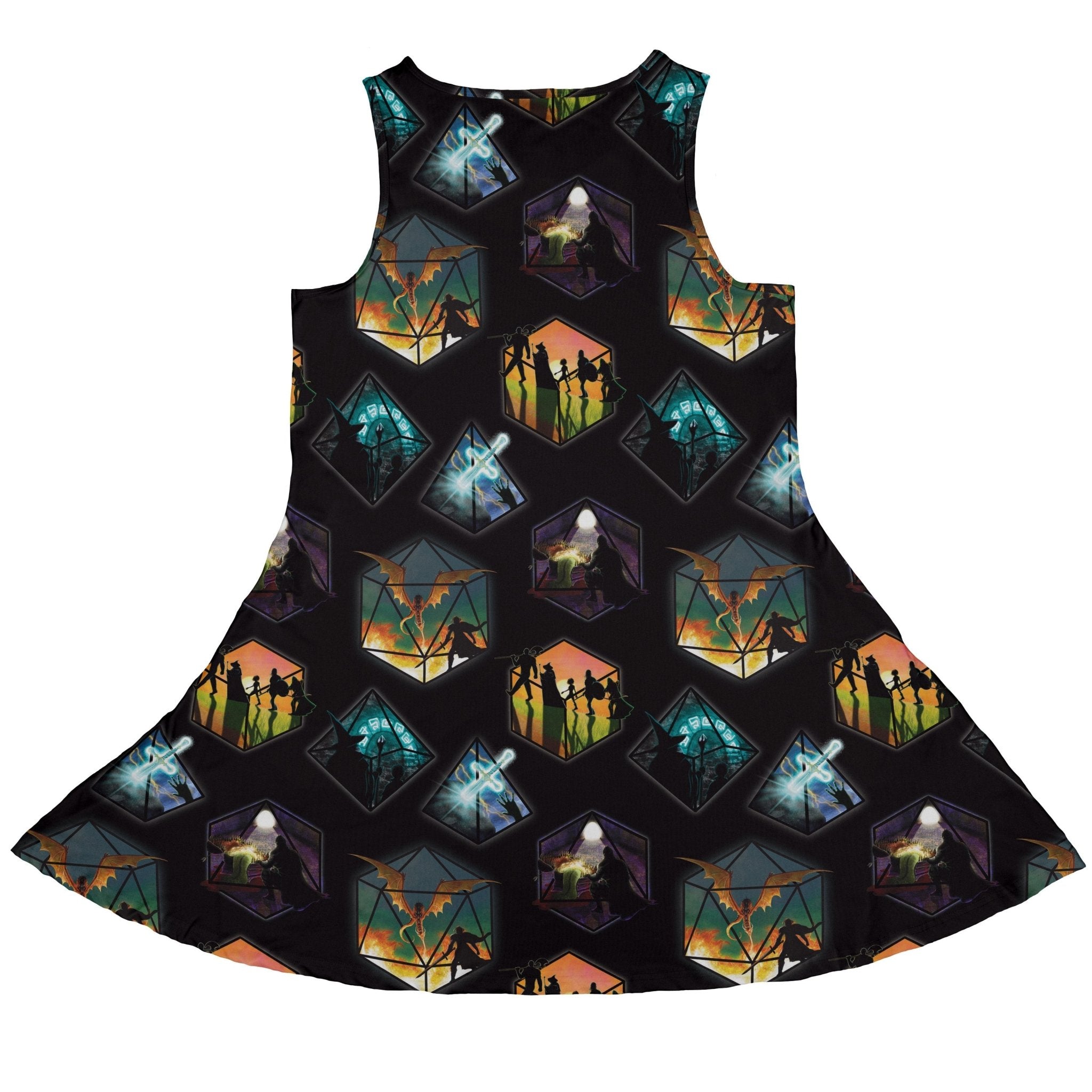 Dnd Party Campaign Dress Geek Nerd Designs by Nathan dnd & rpg print lx - C