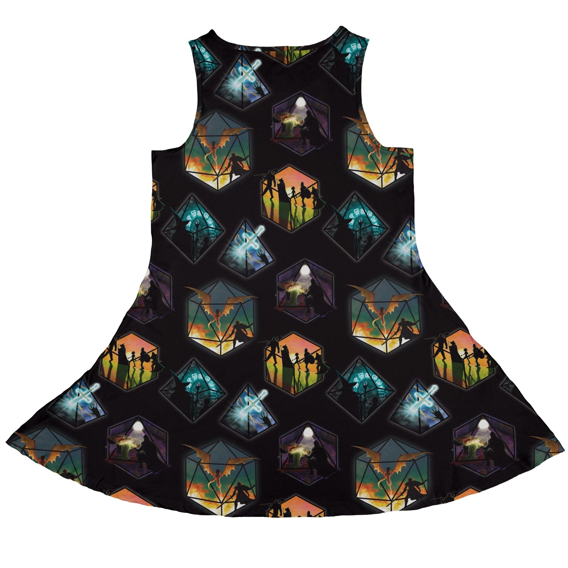 Dnd Party Campaign Dress Geek Nerd Designs by Nathan dnd & rpg print lx - C