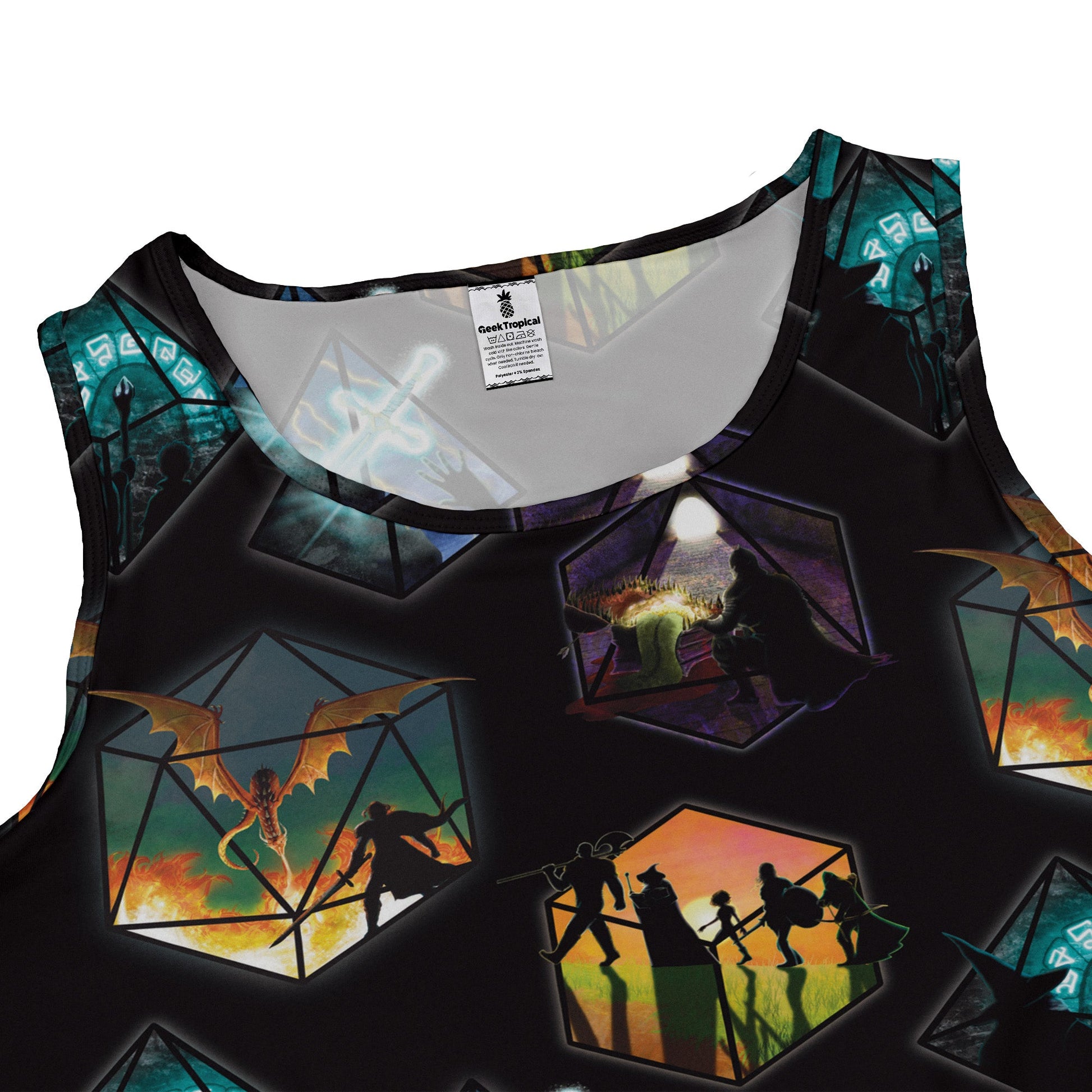 Dnd Party Campaign Dress Geek Nerd Designs by Nathan dnd & rpg print lx - C