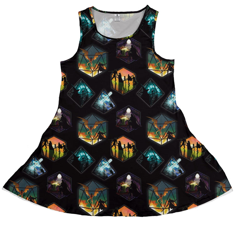 Dnd Party Campaign Dress Geek Nerd Designs by Nathan dnd & rpg print lx - C