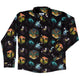 DND Party Campaign Long Sleeve Button Up Shirt Geek Nerd adult sizing Designs by Nathan dnd & rpg print