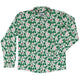 DND Santa Hat Dragons Long Sleeve Button Up Shirt Geek Nerd adult sizing Christmas Print Design by Heather Davenport