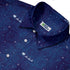 DND Space Dice Holiday Button Up Shirt Geek Nerd adult sizing Christmas Print
