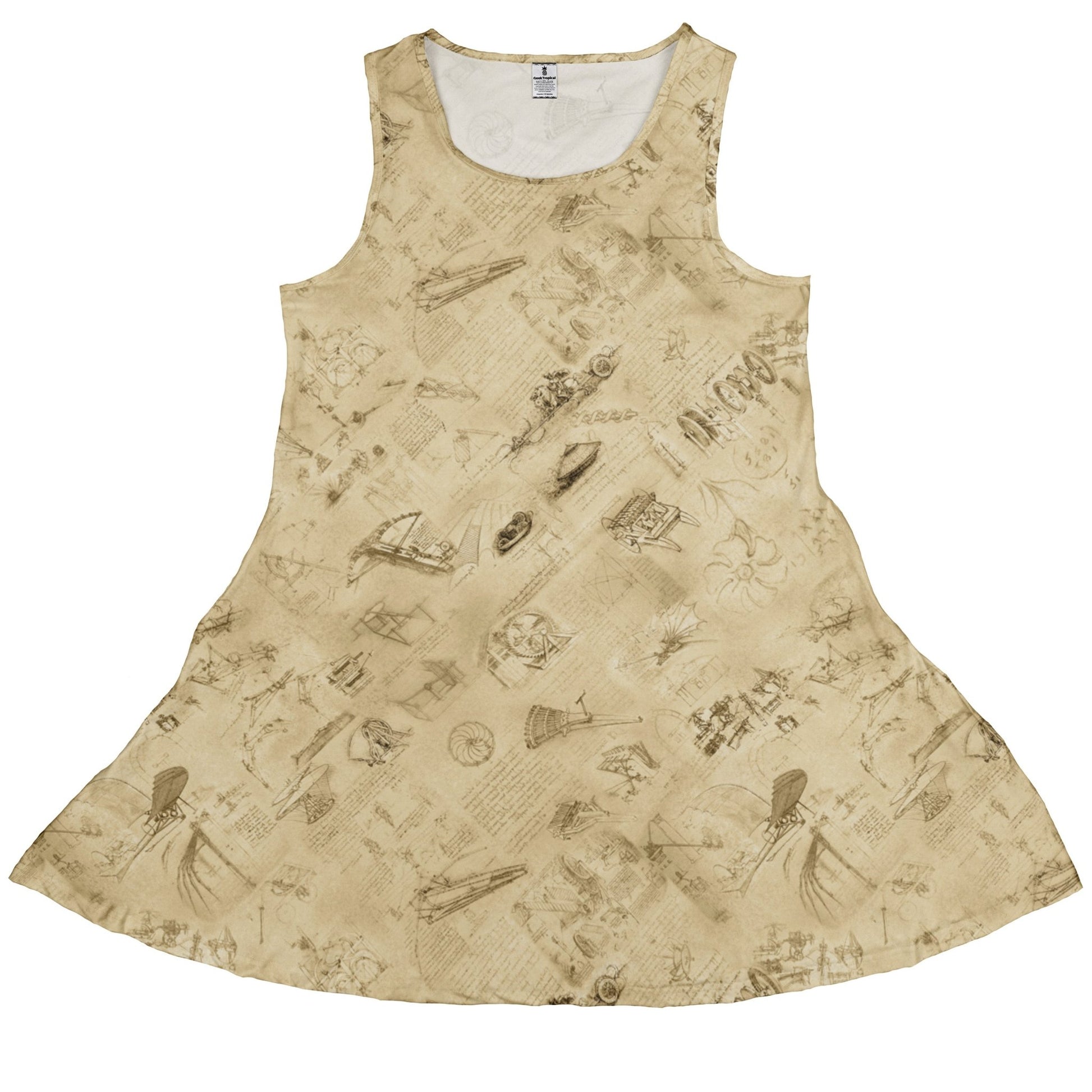Da Vinci Mechanical Marvels Dress Geek Nerd Designs by Nathan lx - C Q3