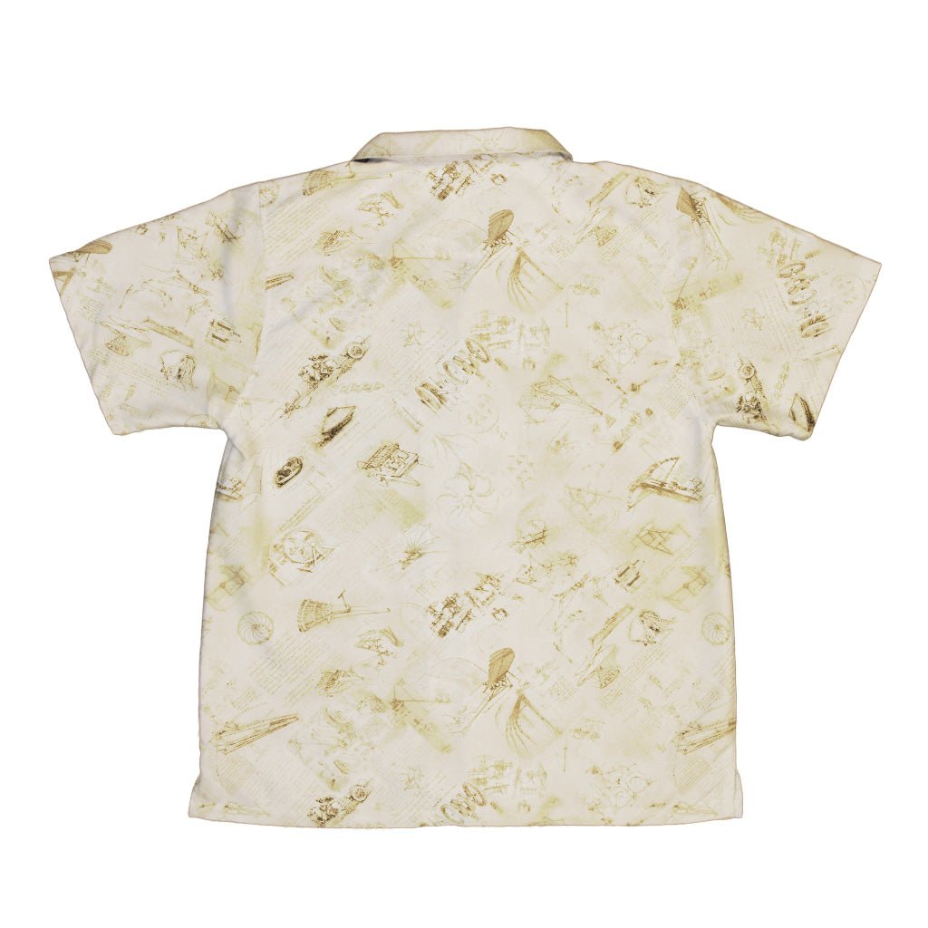 Da Vinci Mechanical Marvels Youth Hawaiian Shirt - Designs by Nathan - Q3 - science print