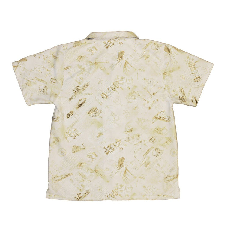 Da Vinci Mechanical Marvels Youth Hawaiian Shirt - Designs by Nathan - Q3 - science print