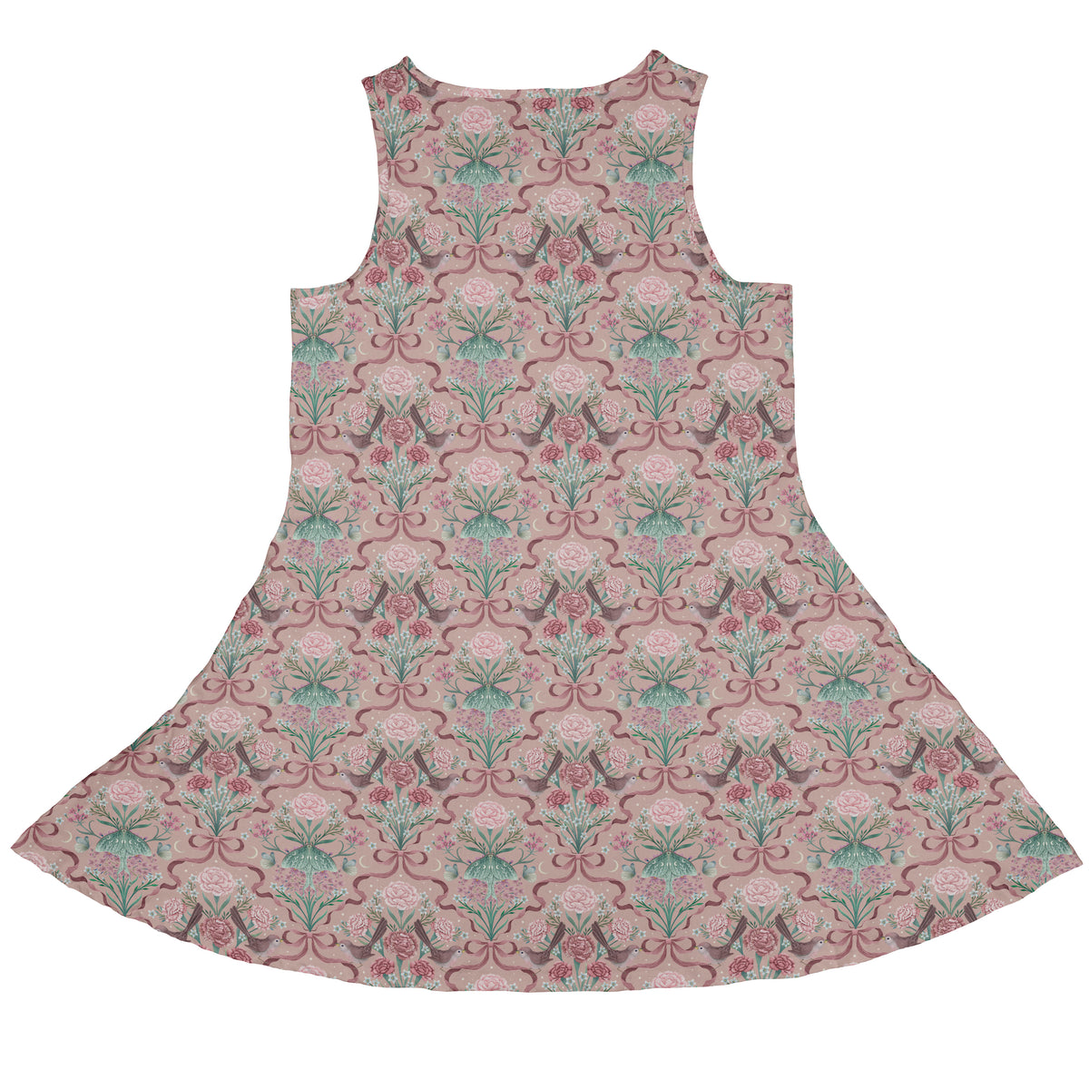 Dainty Bows Moon Garden Sleeveless Dress back