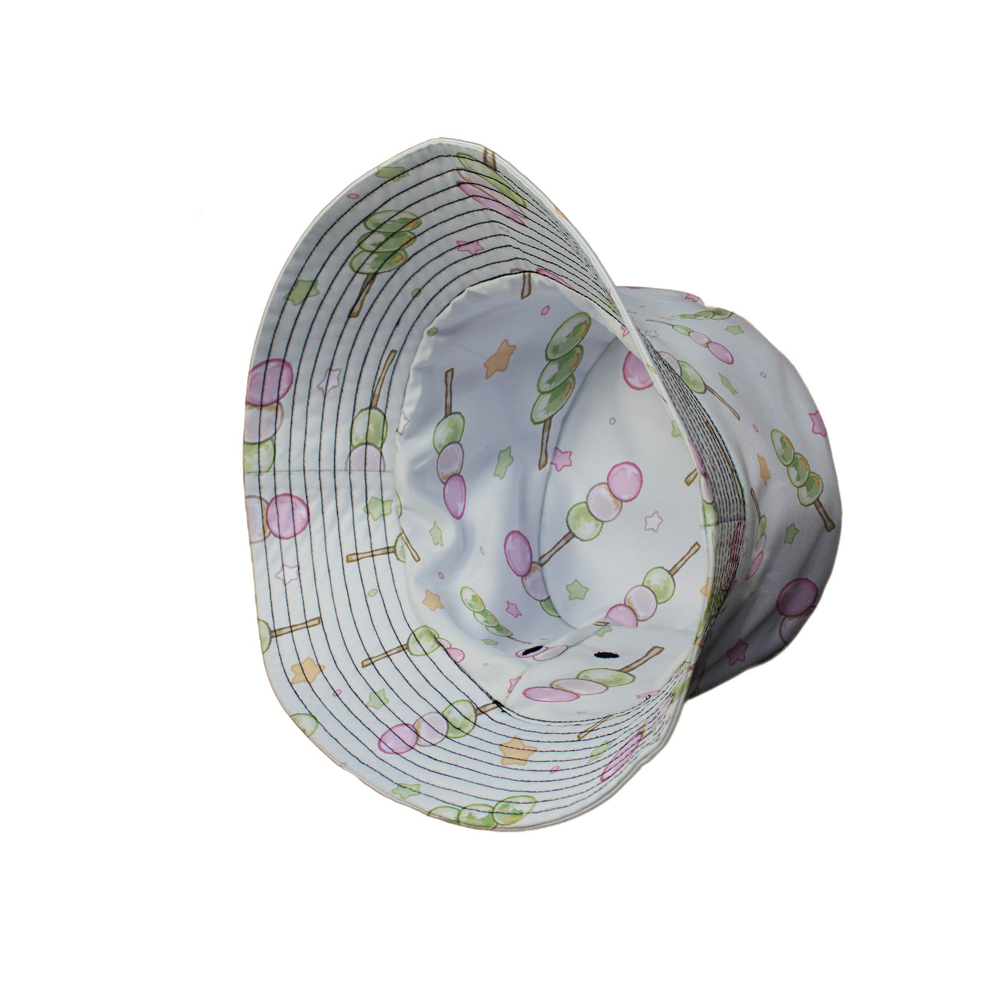 Dangos Matcha Green Bucket Hat Side View