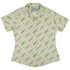Dangos Matcha Green Curvy Button Up Shirt womens front